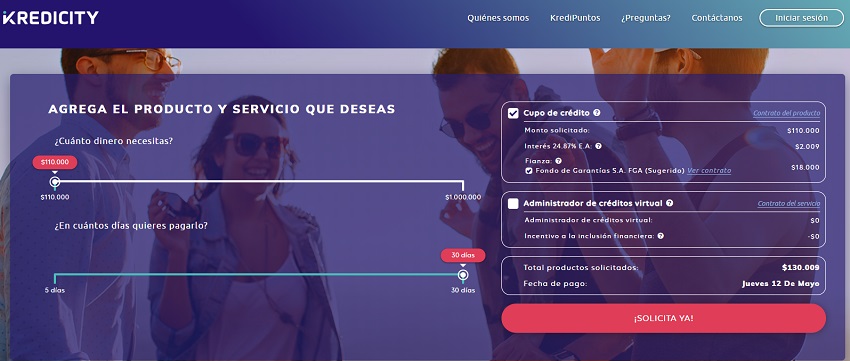 kredicity prestamos colombia