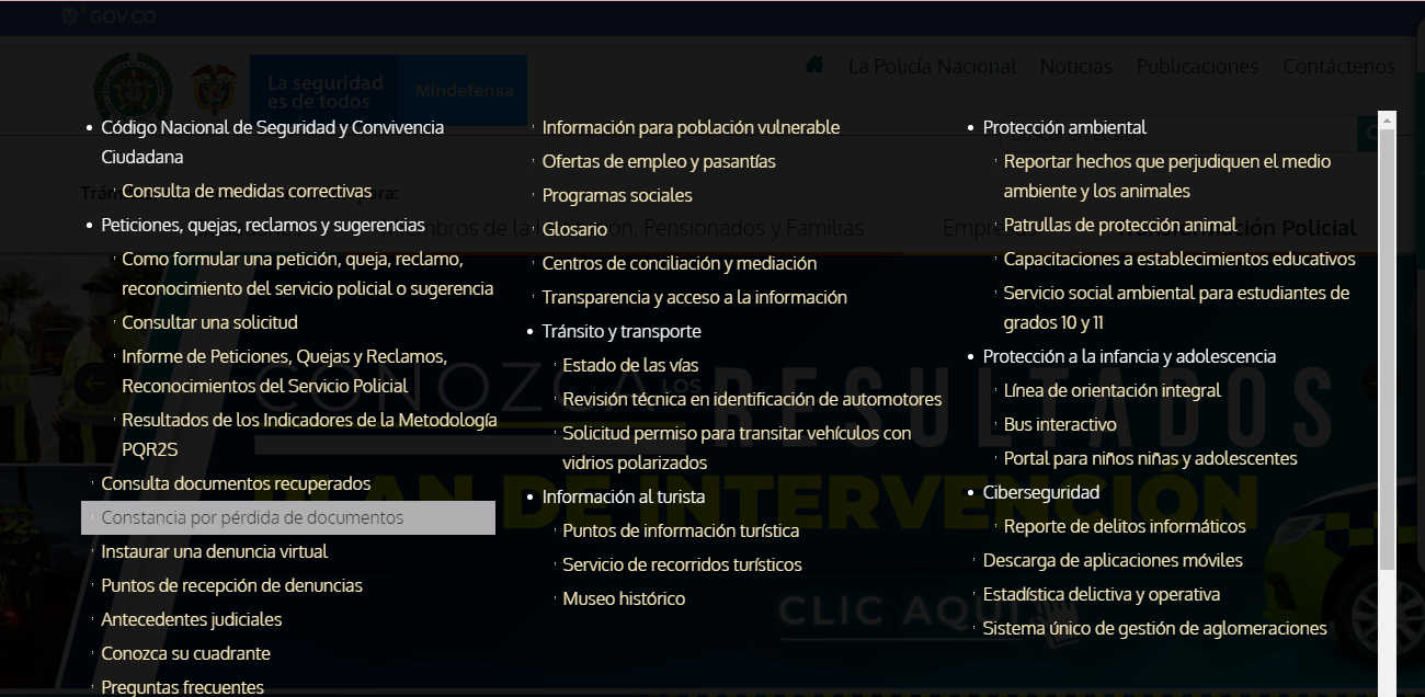 Cómo hacer una denuncia por pérdida de documentos virtual en la policía paso 3
